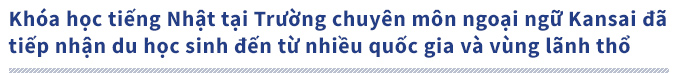 Khóa học tiếng Nhật tại Trường chuyên môn ngoại ngữ Kansai đã tiếp nhận du học sinh đến từ nhiều quốc gia và vùng lãnh thổ